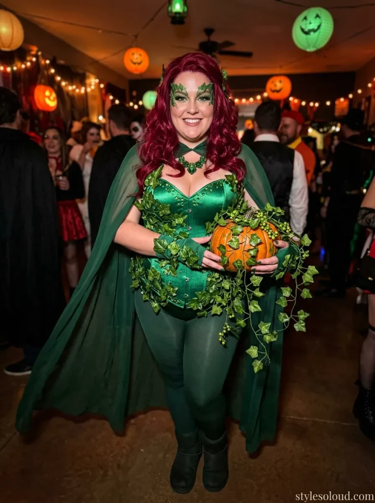 Poison Ivy Superhero Villain Halloween Costume