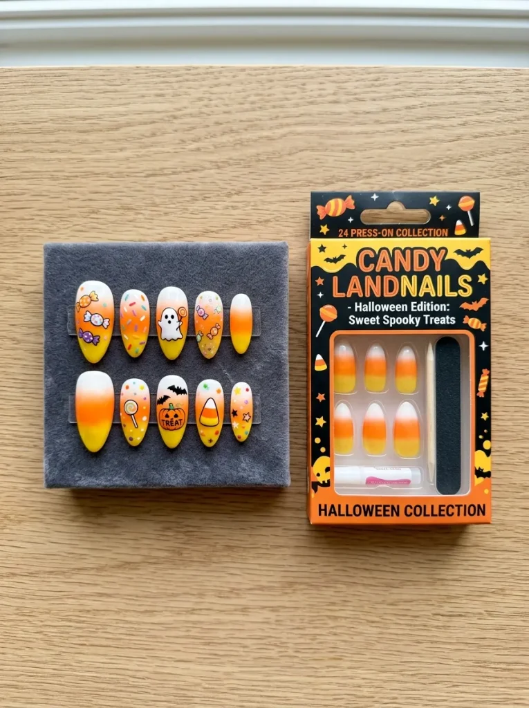 Press-On Candy Nails for No Commitment