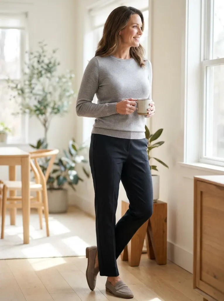 Right bra as a foundation — soft dove grey top