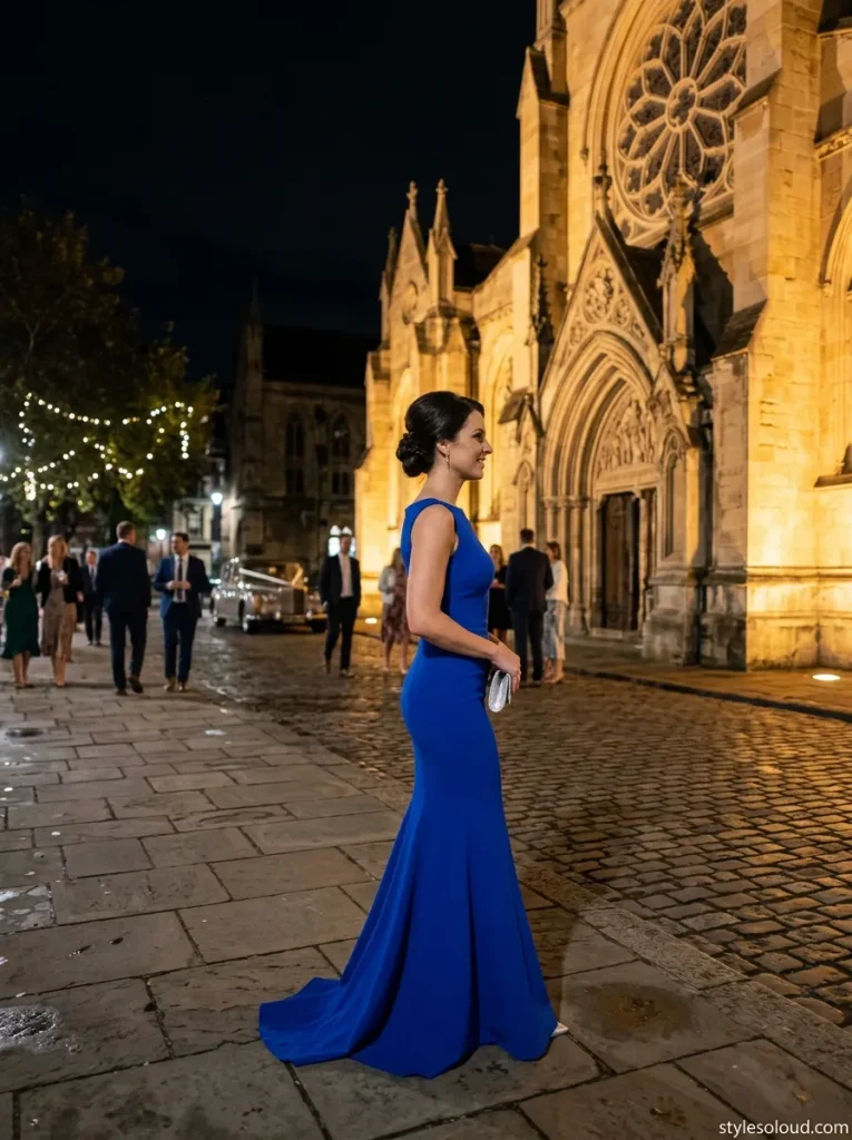 Sapphire Mermaid Gown Front