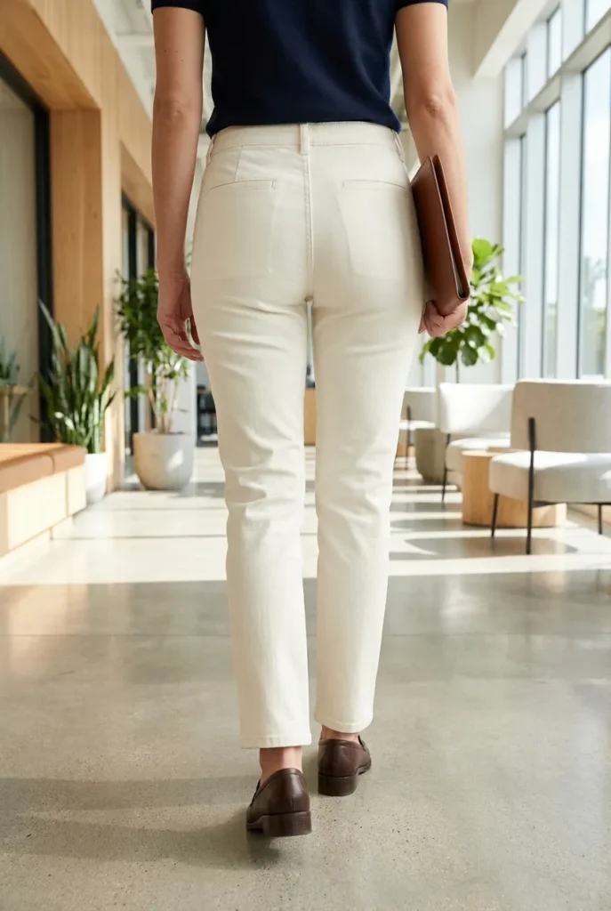 Seam pockets on trouser jeans