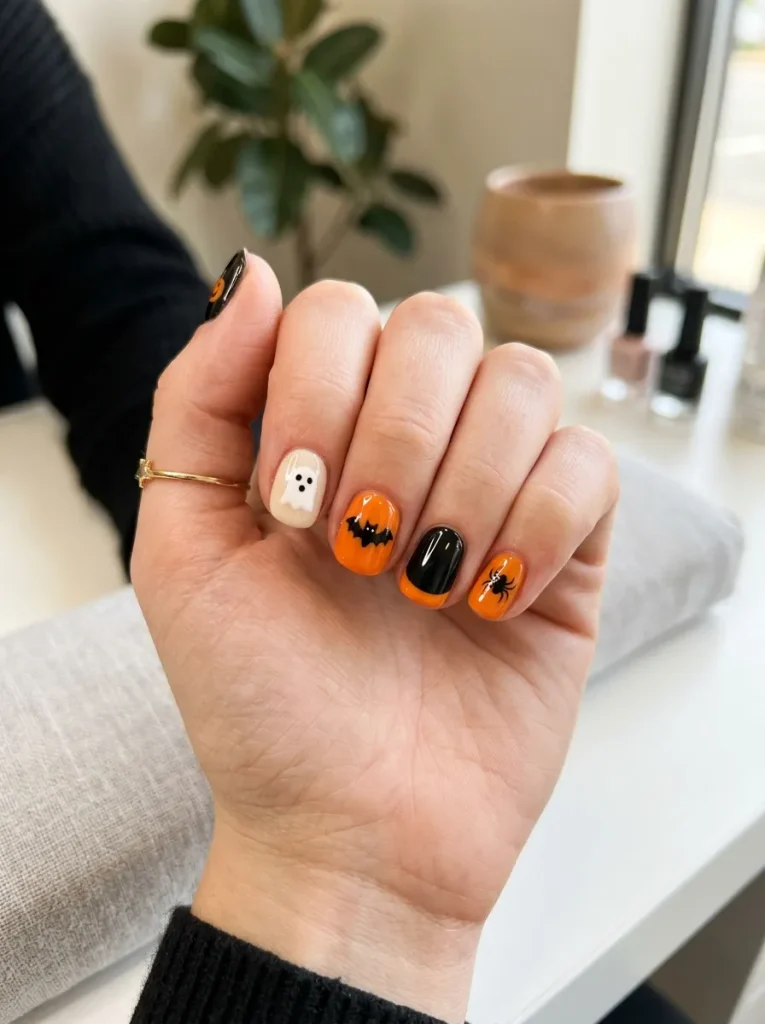 Short Nail Halloween Ideas That Still Pop