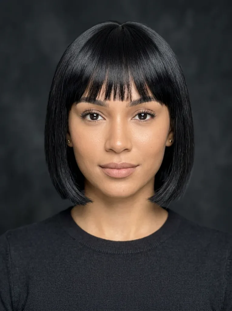A Short Sleek Bob for the Full Effect