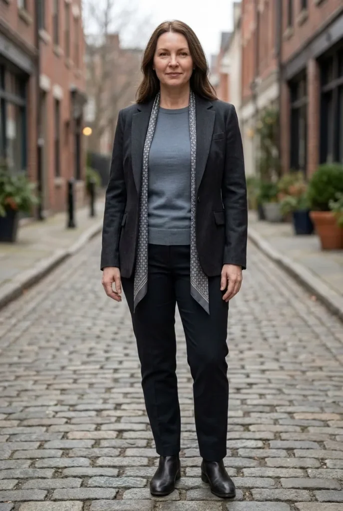  Skip bulky chest layers — slate blue-grey 