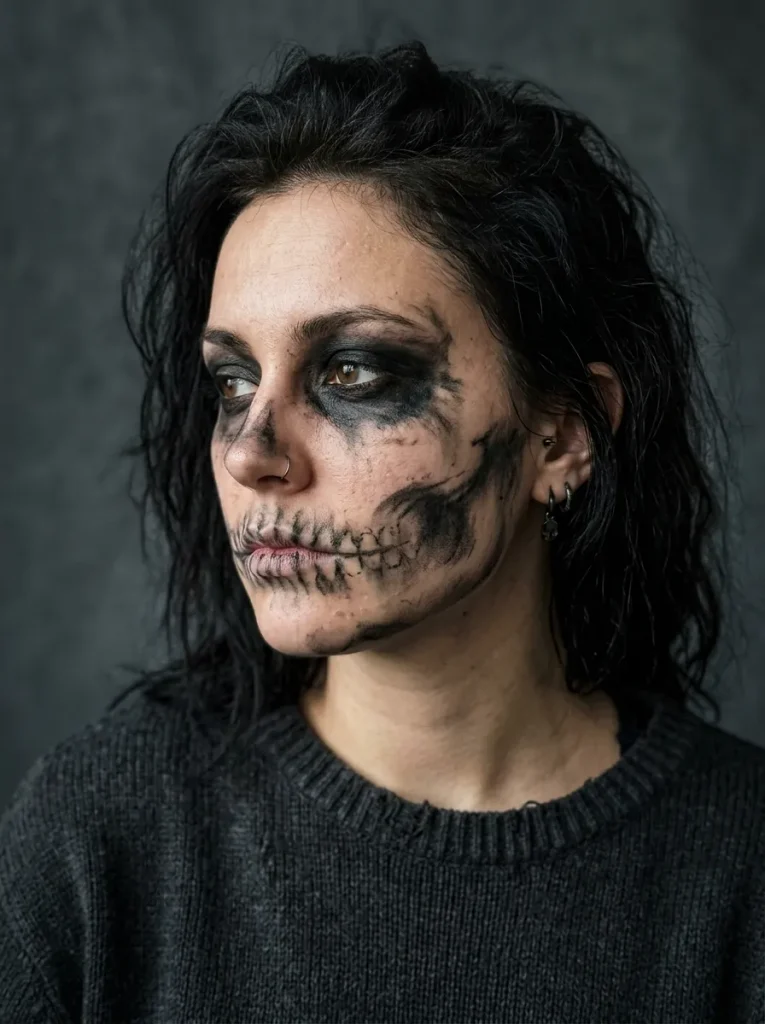The Smudged Grunge Skull With Soft Edges