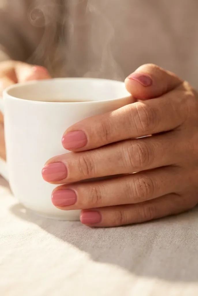 Soft Rose for an Everyday Flattering Pink nails design