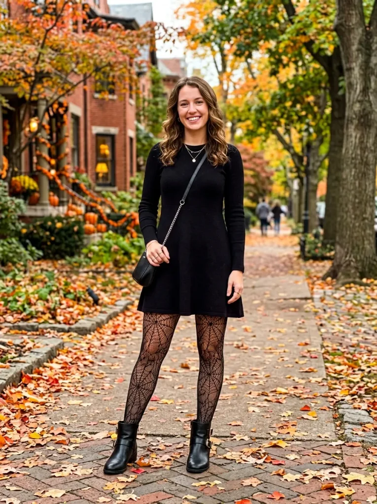 Spiderweb Tights Under Everything