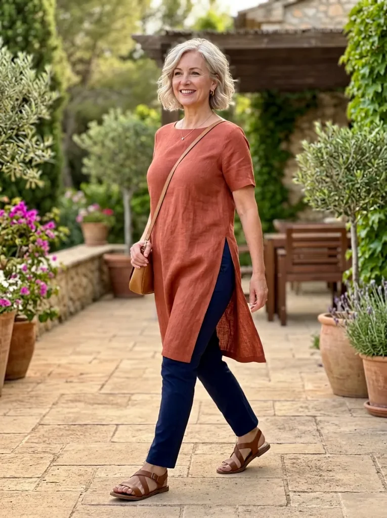 Structured Tunic with Side Slits