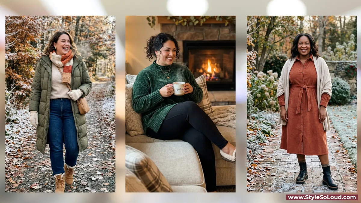 17 Cold-Weather Thanksgiving Outfits for Plus Size Women (Cozy & Confident)