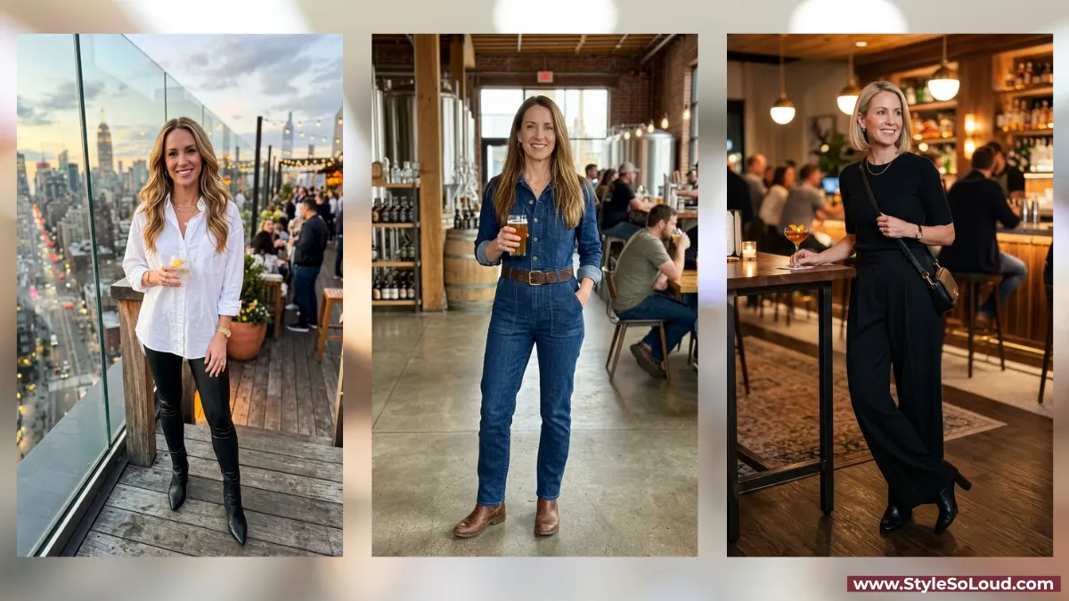 Stylish Bar Outfits For Women Over 40