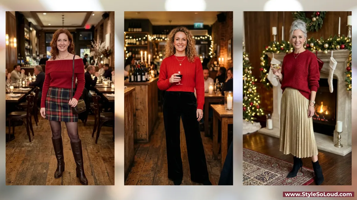 Top 17 Stylish Red Sweater Outfit Ideas For Holiday, Date Night, Work, And More!