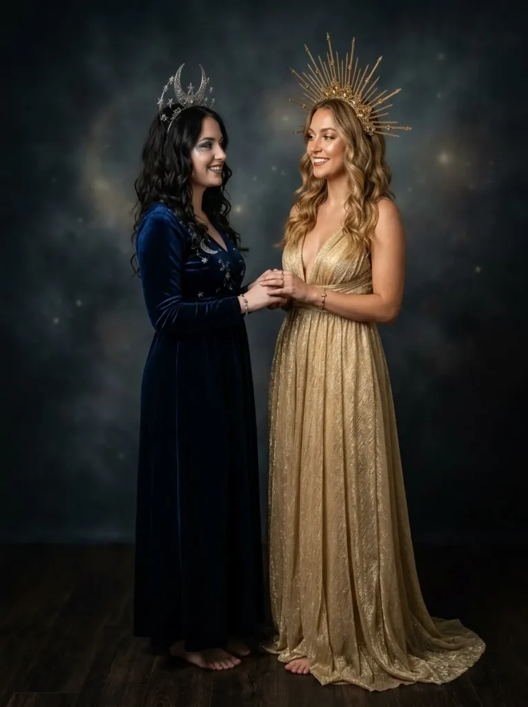 Sun and Moon Celestial Pair