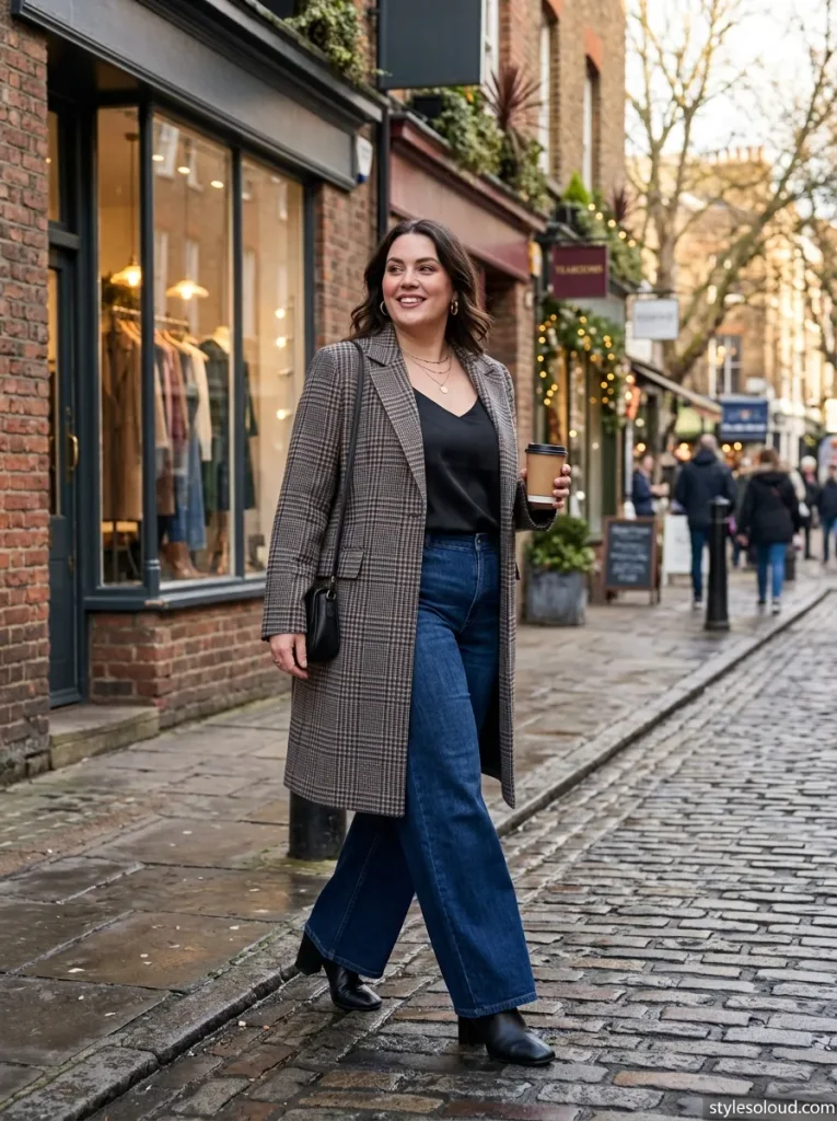 Tailored Plaid Coat