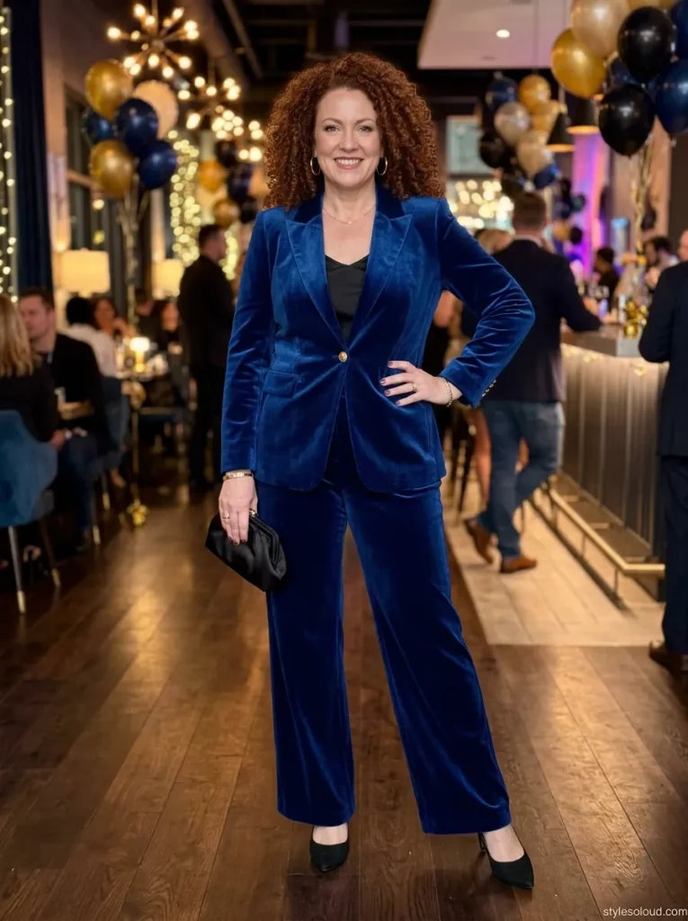 Tailored Velvet Separates for Evening Events