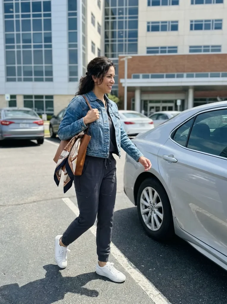 The Denim Jacket Commute Trick