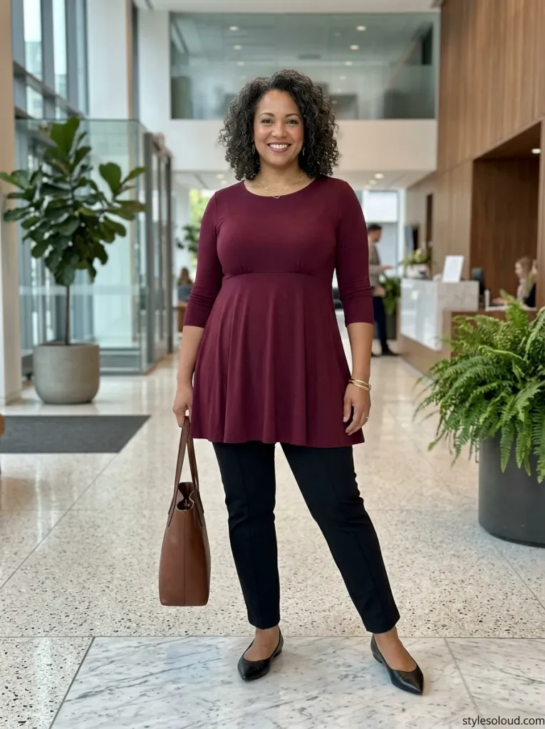  The Empire Waist Tunic and Slim Trousers