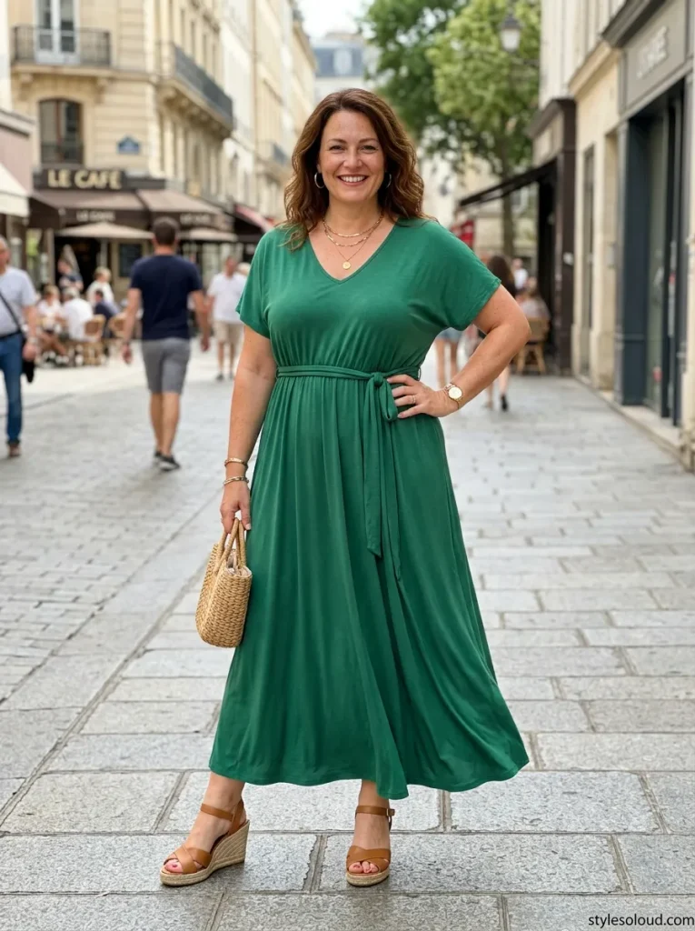  The Monochromatic Maxi Dress