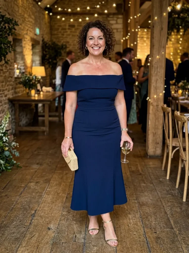  The Off-The-Shoulder Bardot Midi Dress