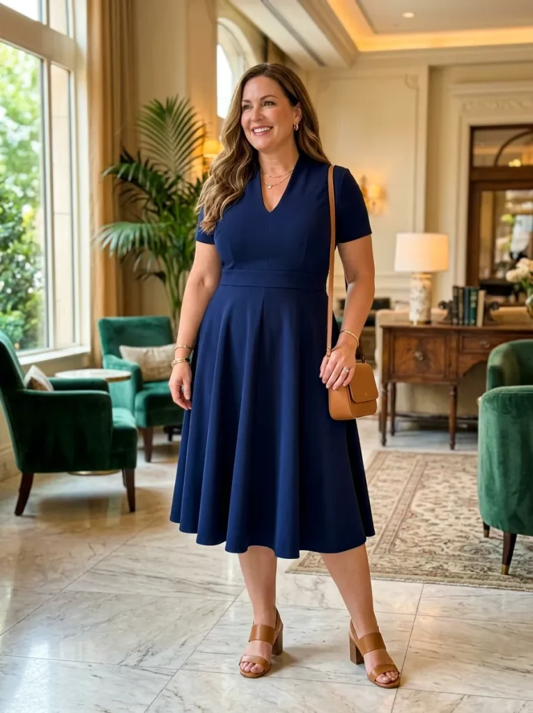 The Structured Fit-And-Flare Dress