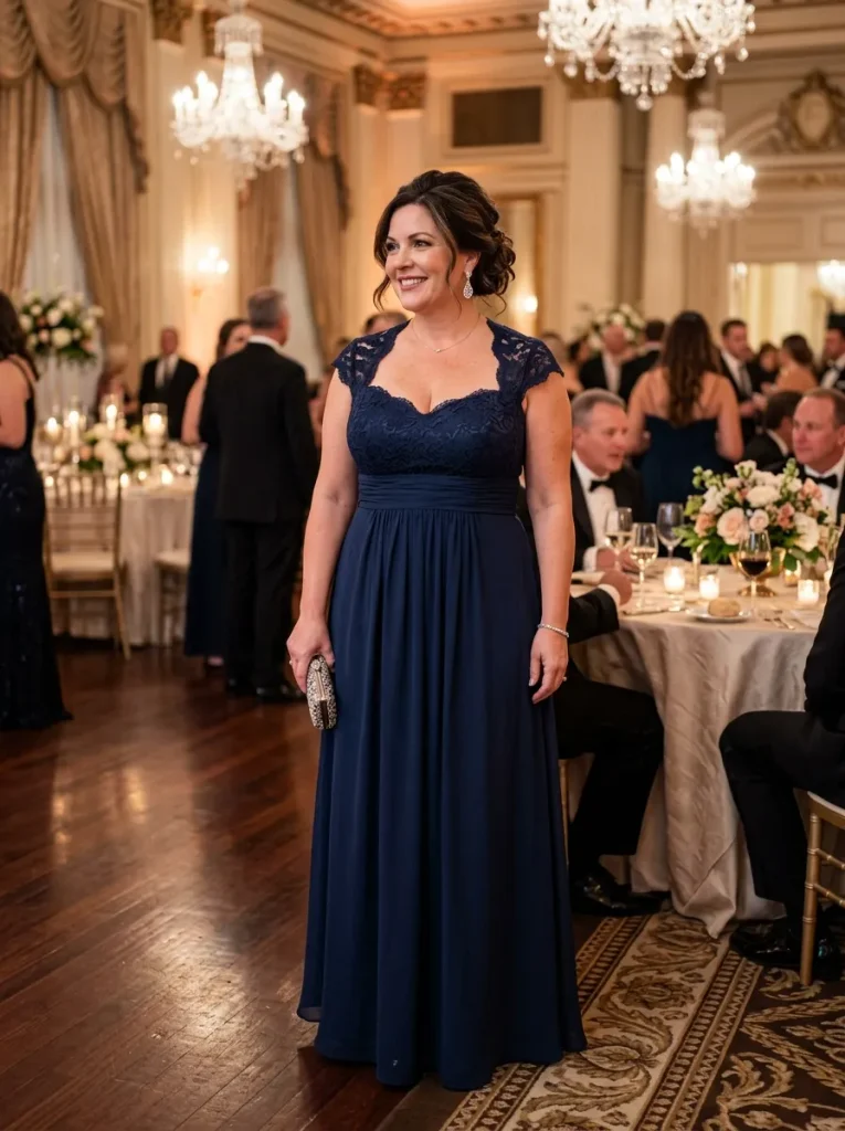 The Sweetheart Neckline Empire-Waist Gown