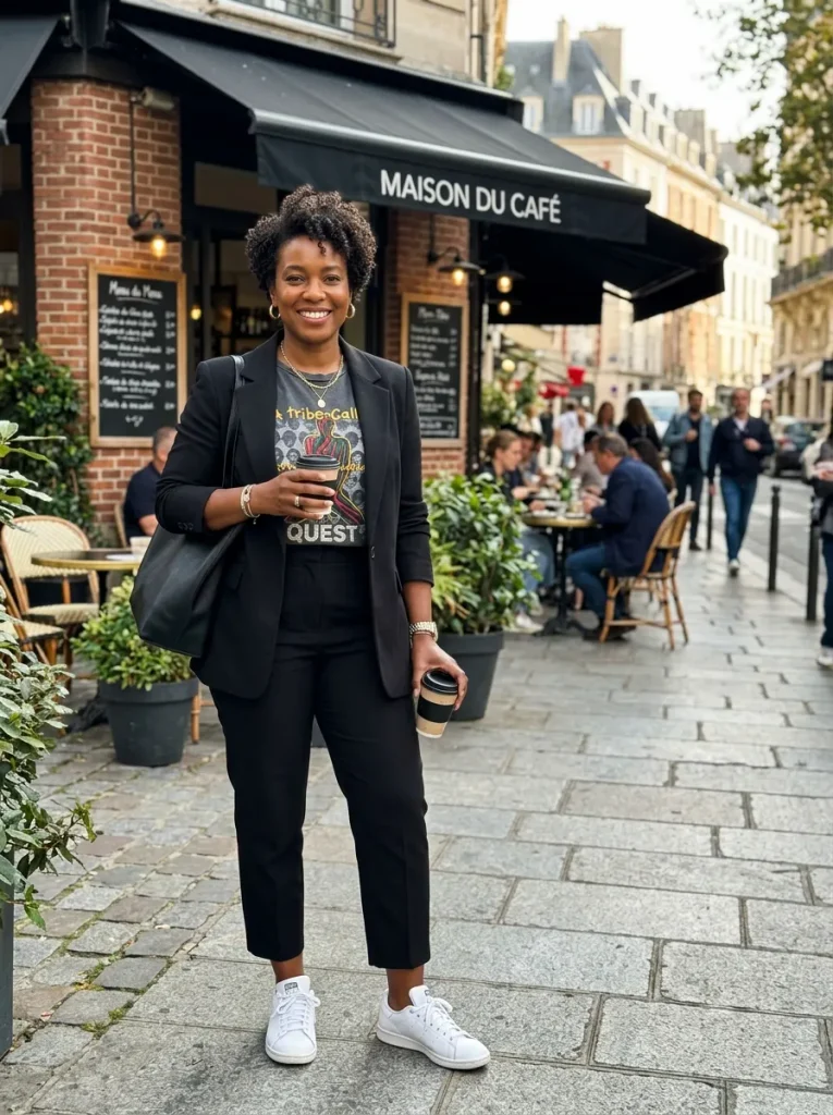 The Tailored Blazer & Graphic Tee