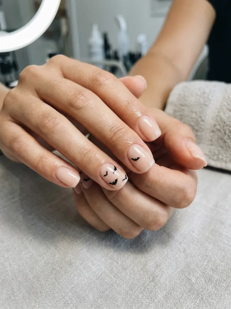 Tiny Bats Over a Nude Base