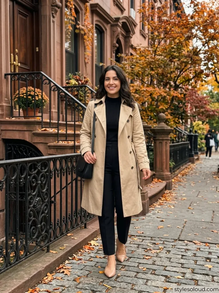 Trench Coat & Monochromatic Base