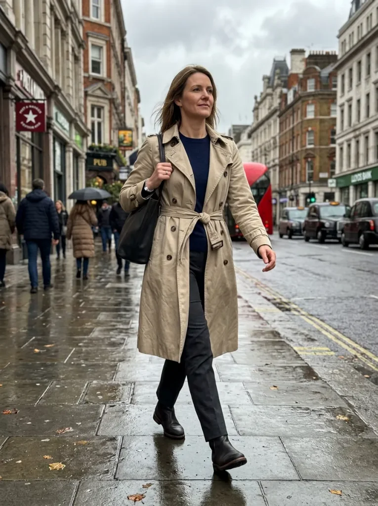 A Trench Coat for Unpredictable Afternoons