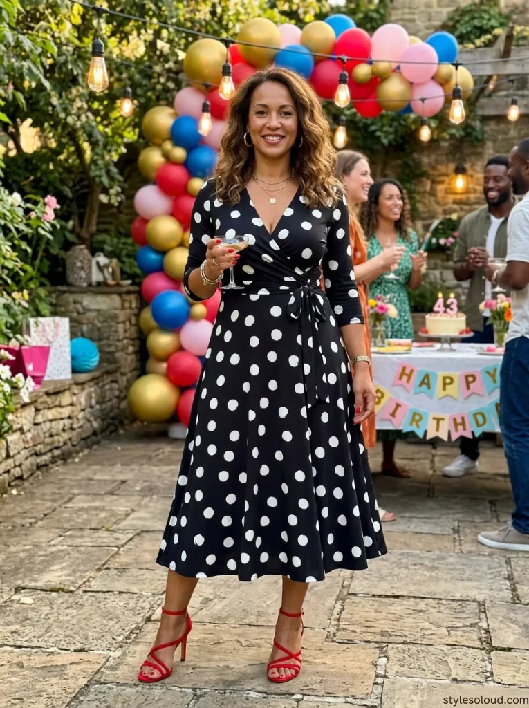 Trending Polka Dot Wrap Dress