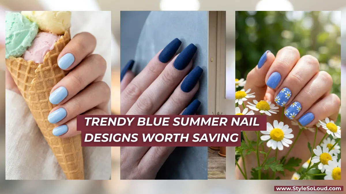 Blue Is the Coolest Nail Color for Summer, and Here Are 26 Ways to Wear It