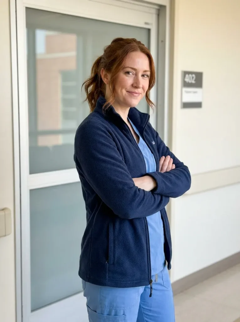 Upgrade to a Zip-Up Fleece Over Ceil Blue