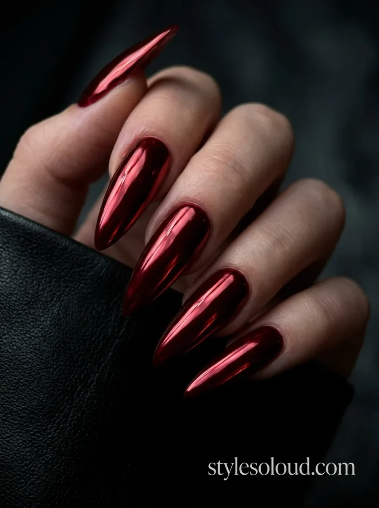 Vampy Blood-Red Mirror Chrome