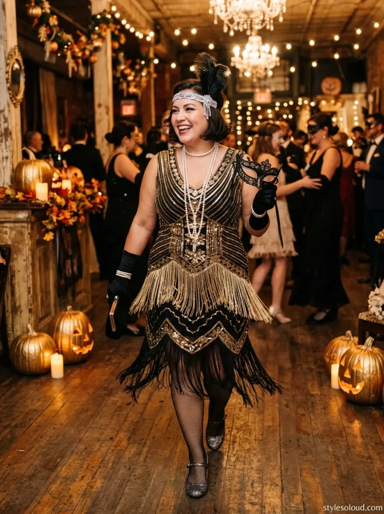 Vintage 1920s Flapper Halloween Costume