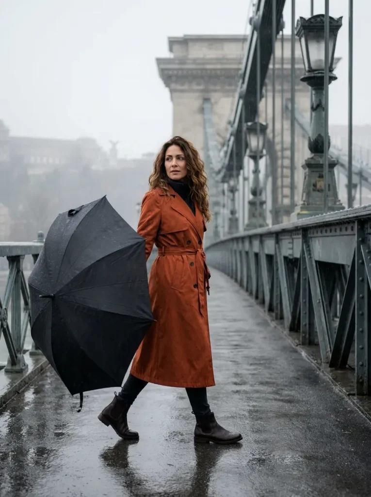 Water-Resistant Outer Layer (Burnt Orange)