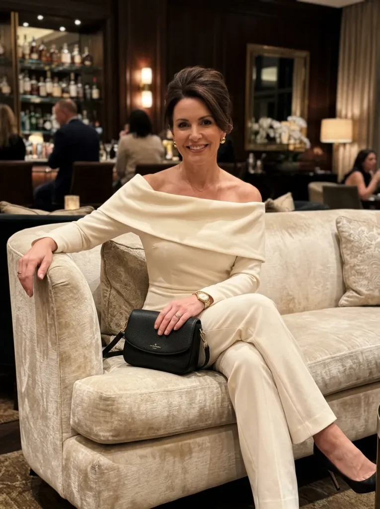 Wide-Fold Off-The-Shoulder Jumpsuit
