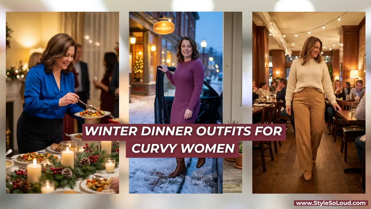 Winter Dinner Outfits for Curvy Women