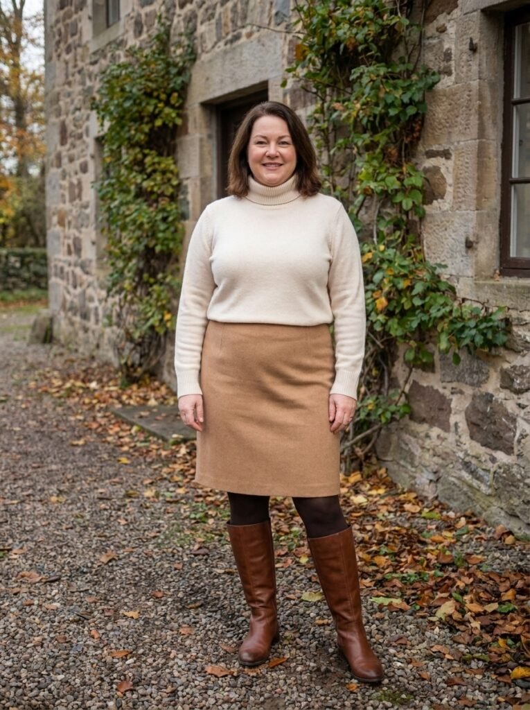  Wool Skirt With Tights
