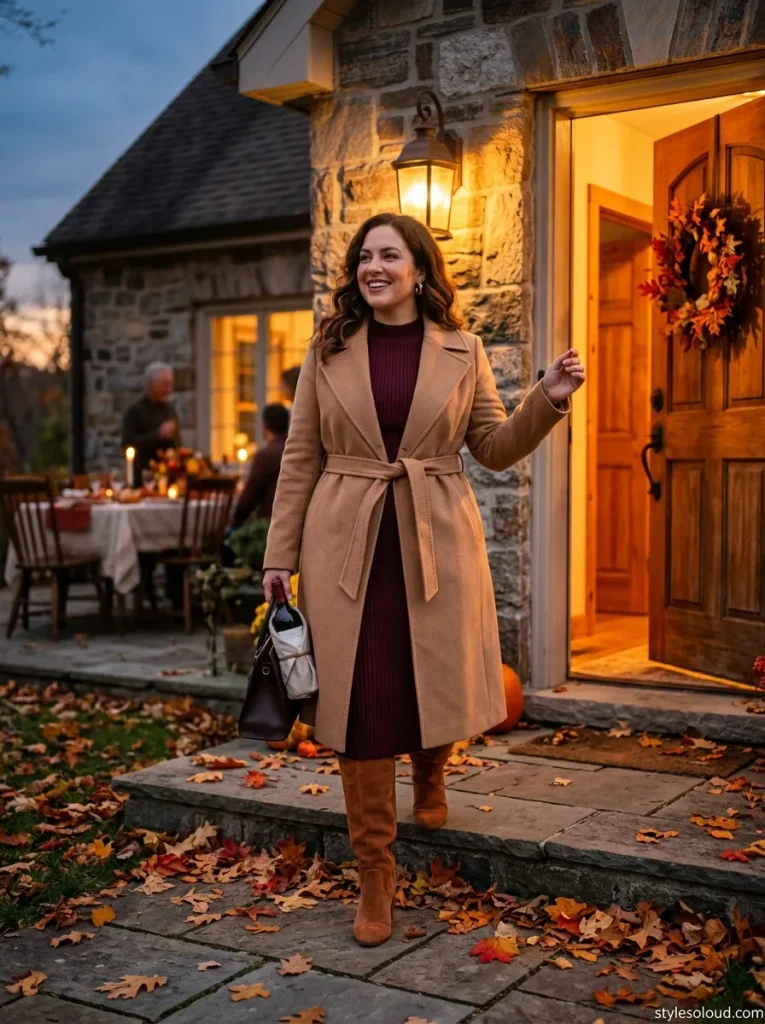  Wool Wrap Coat & Sweater Dress