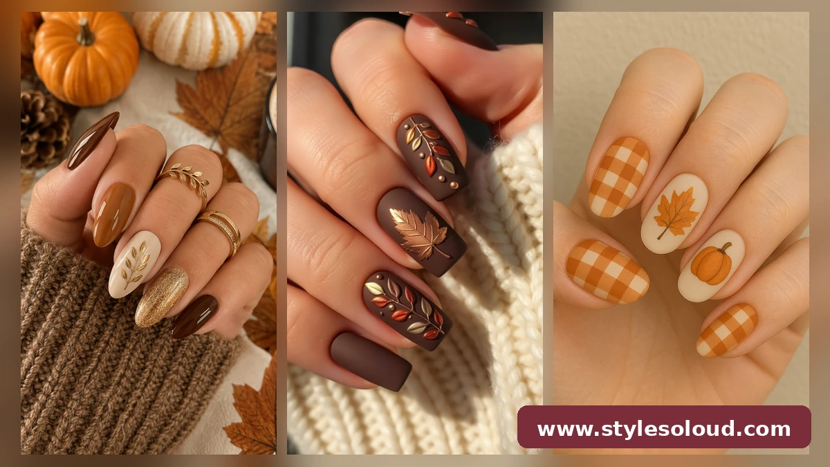 35 Easy and Trendy Fall Nail Ideas for Autumn 2026 featured image