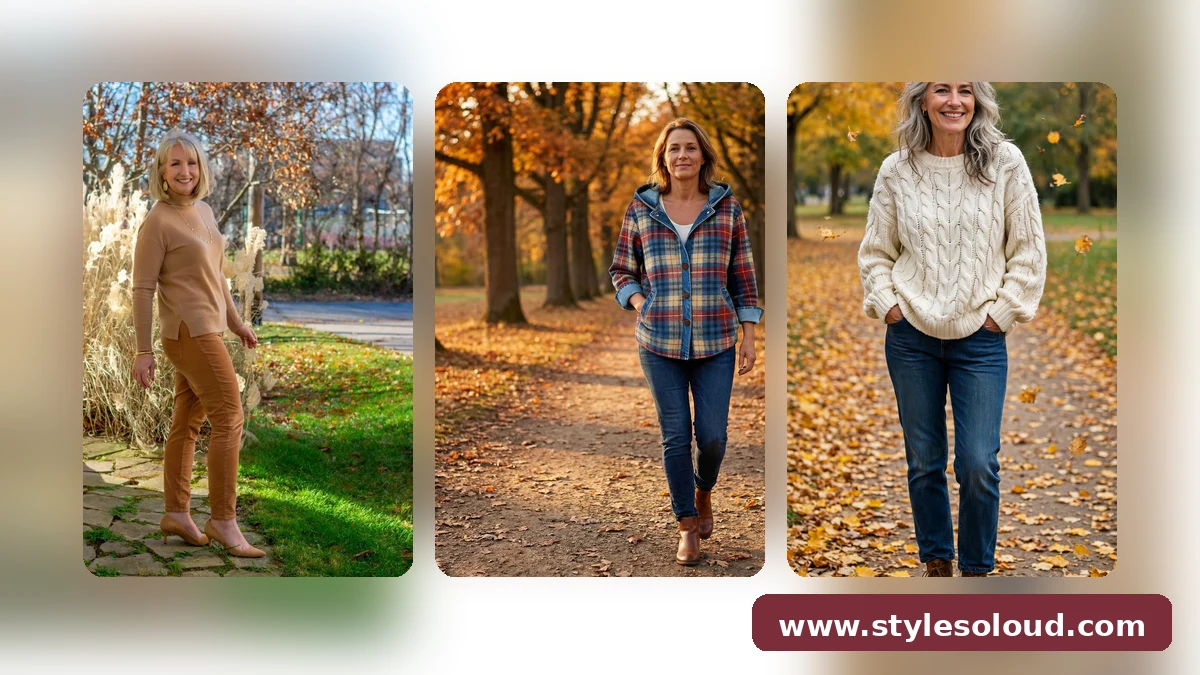 30 Cute and Comfy Fall Outfits for Women Over 40 That Feel Like a Hug