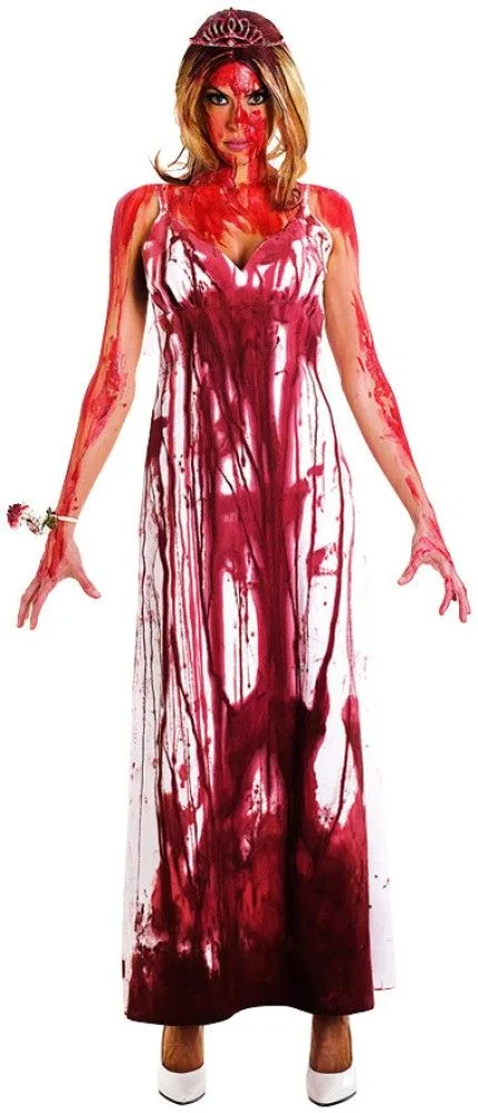 Halloween costume for women: bloody prom dress Carrie look