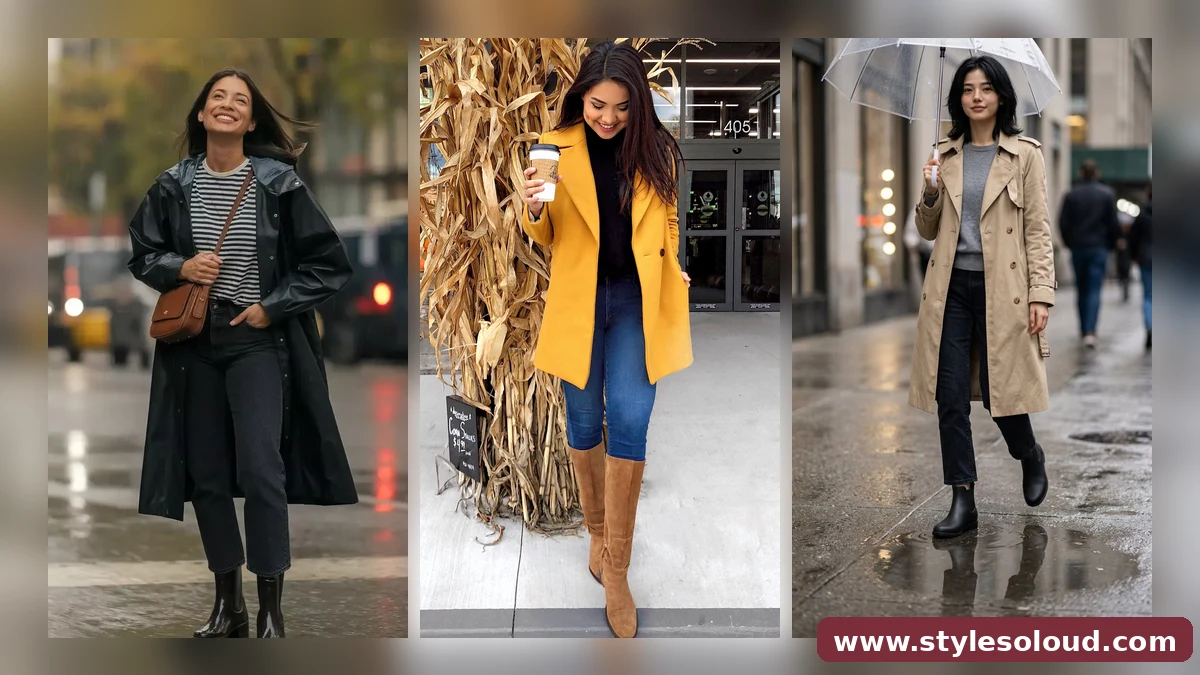 28 Rainy-Day Fall Outfits That Make Grey Skies Look Good