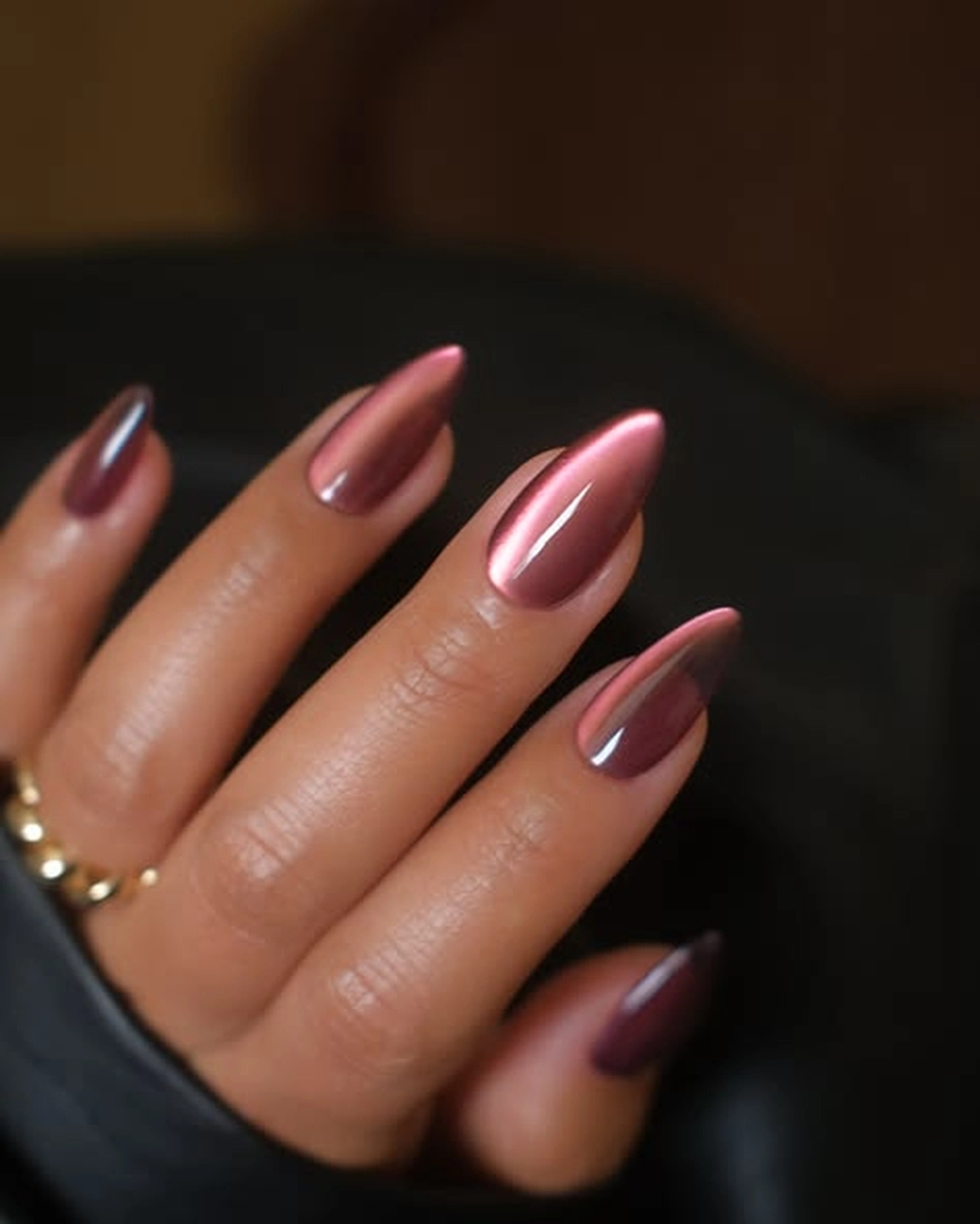 Dusty rose nail polish fall