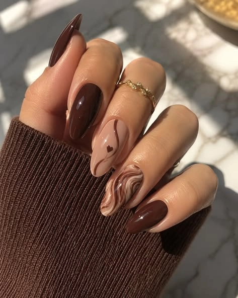 Espresso brown nail polish fall