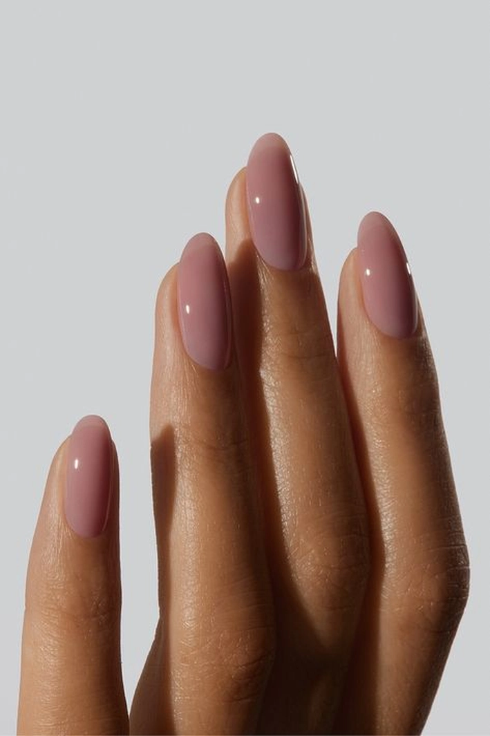 Blush nude nails fair skin fall