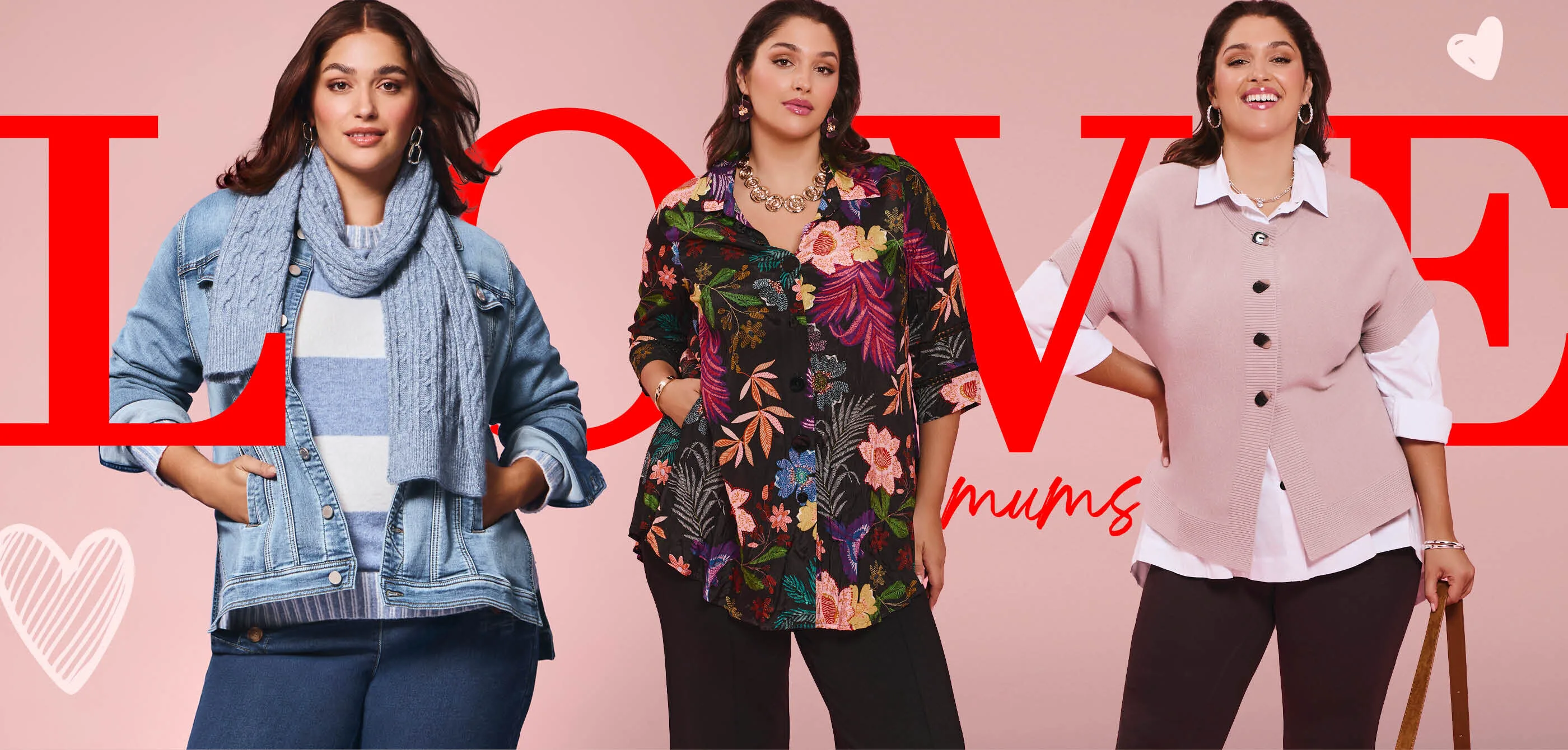 Plus size mom outfit: cream blouse with dark wash jeans